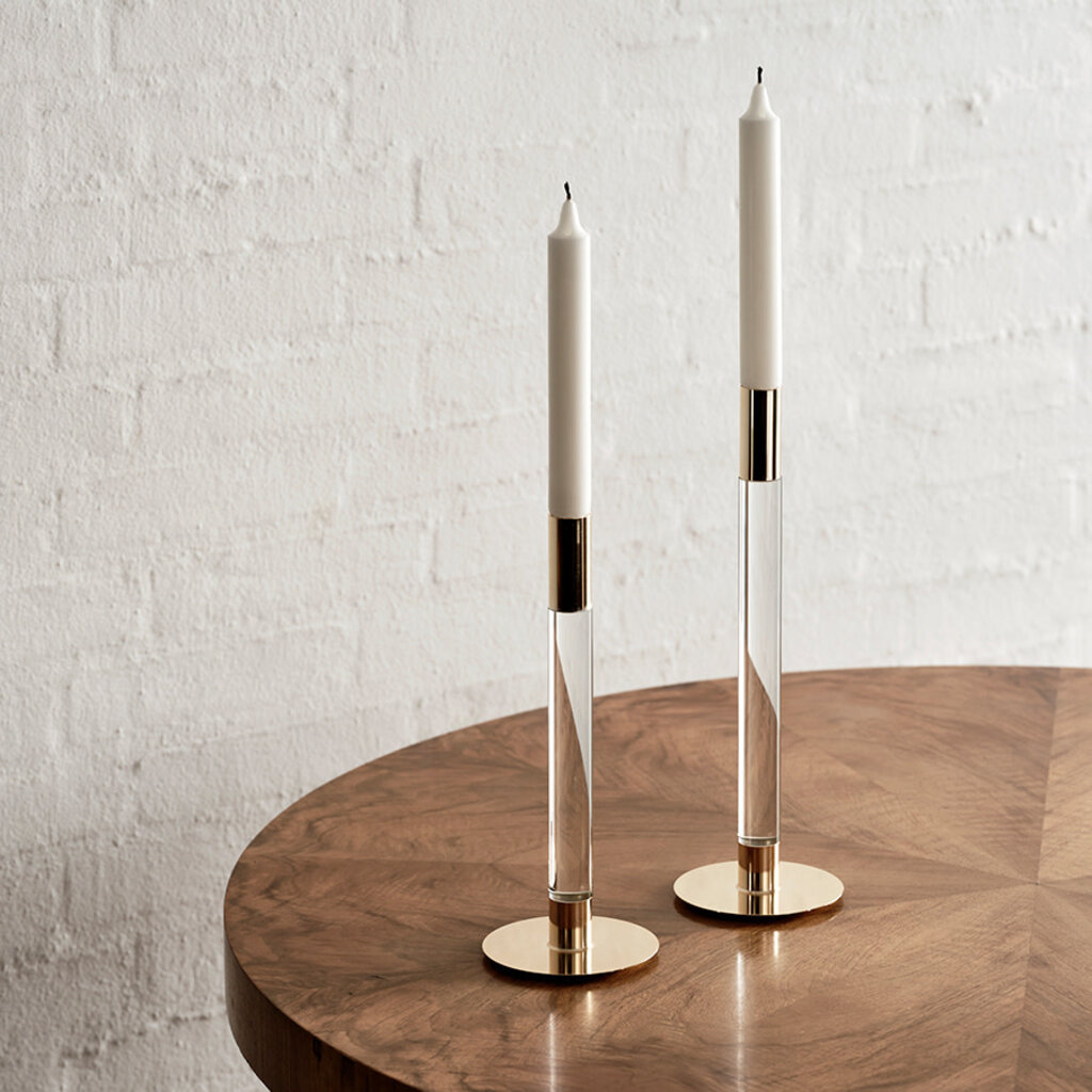 Orrefors Lumière Candlesticks