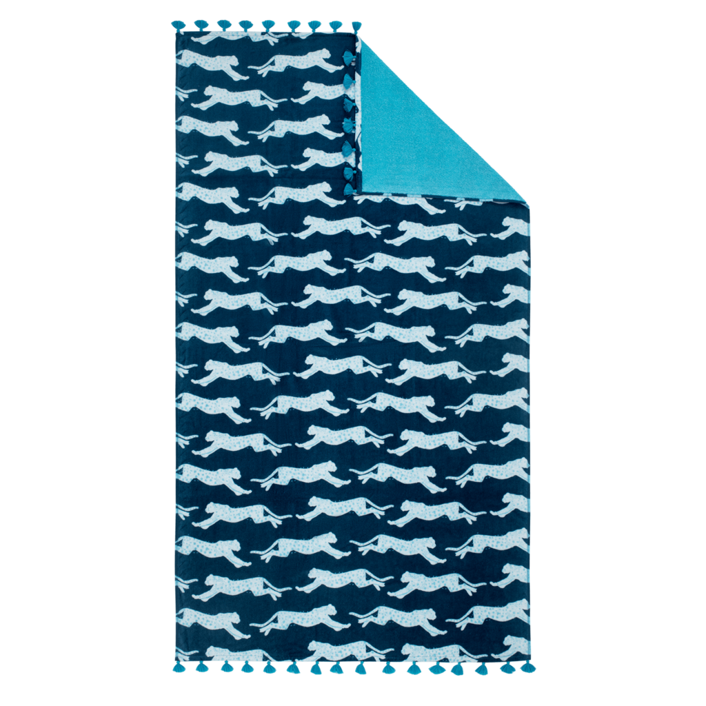 Matouk Matouk Leaping Leopard Beach Towels