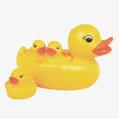 Elegant Baby Duck Bath Set