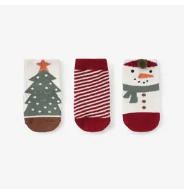 Elegant Baby Socks 0-12 Months —3 Pack Christmas