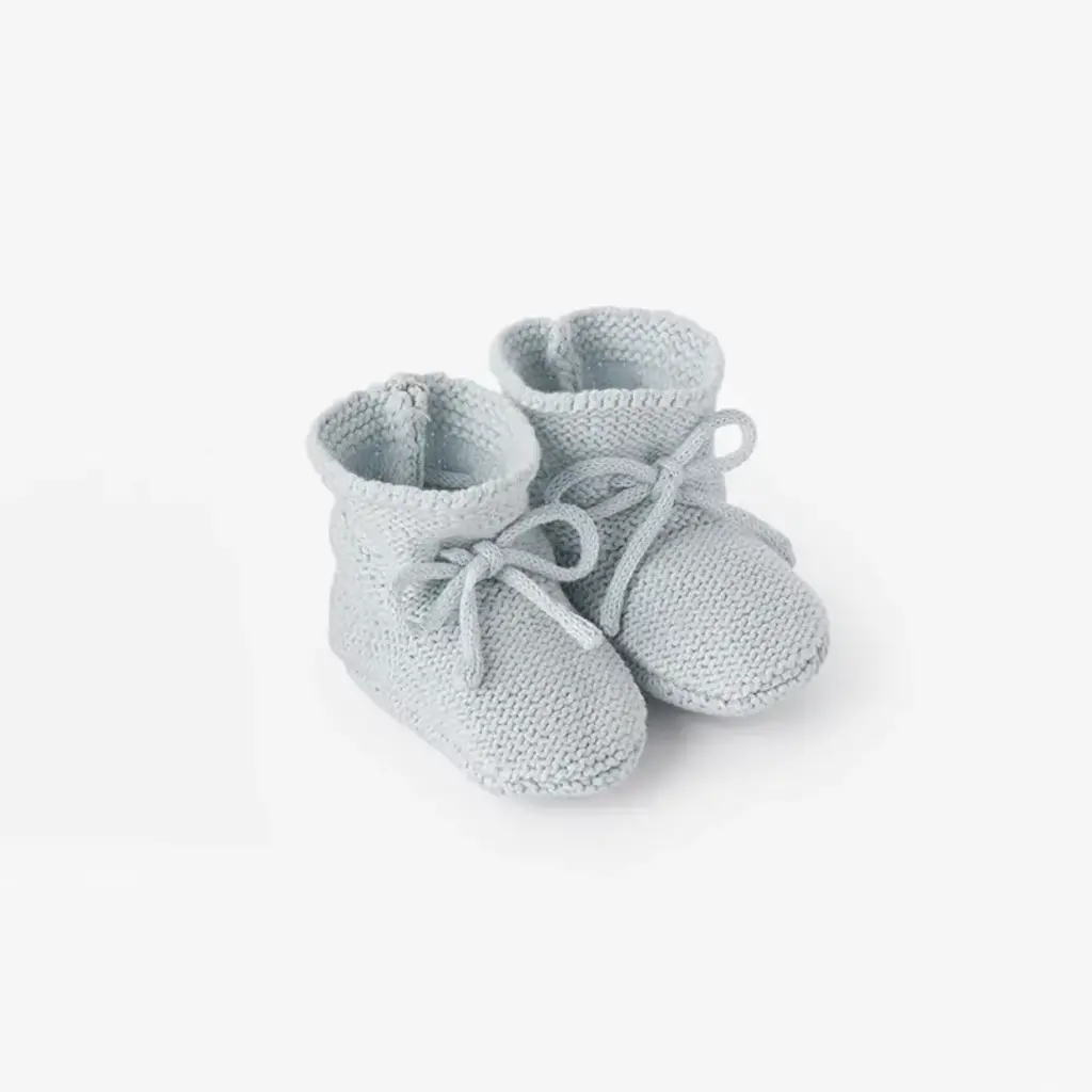 Elegant Baby Garter Knit Baby Booties