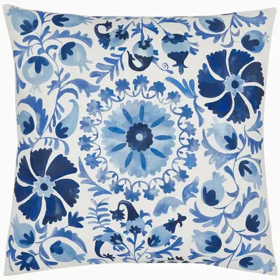 John Robshaw Textiles John Robshaw Bruv Outdoor Decorative Euro Pillow - Insert Sold Separately
