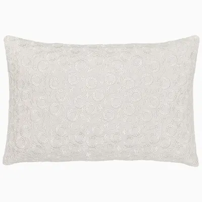 John Robshaw Textiles John Robshaw Chandra Natural Decorative Boudoir Pillow - Insert Sold Separately