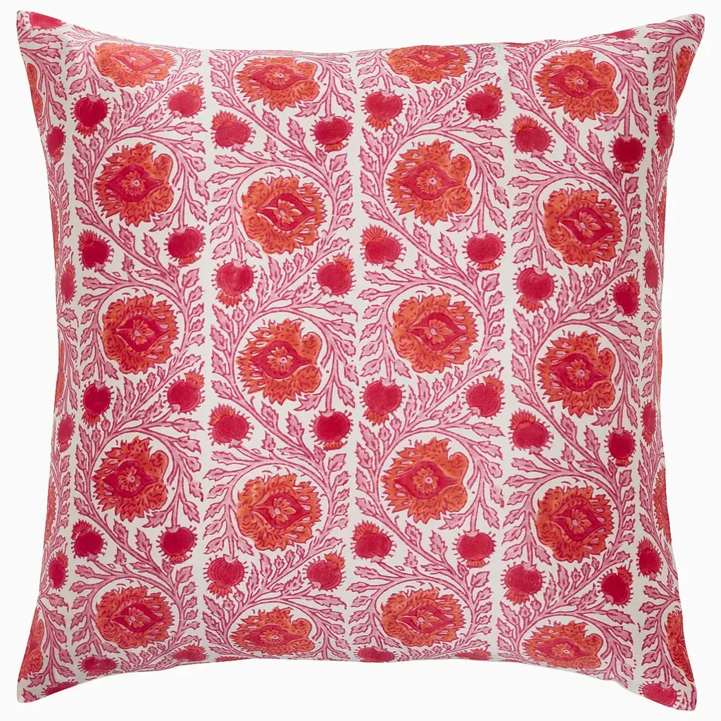 John Robshaw Textiles John Robshaw Iyla Berry Decorative Euro Pillow - Insert Sold Separately
