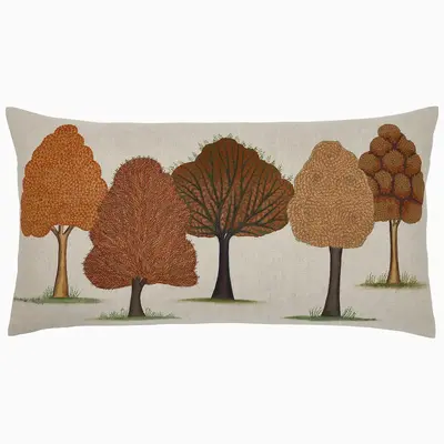 John Robshaw Textiles John Robshaw Autumn Orchard Decorative Bolster Pillow - Insert Sold Separately