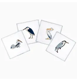 John Robshaw Textiles John Robshaw Sea Birds Cocktail Napkins (Set of 4)