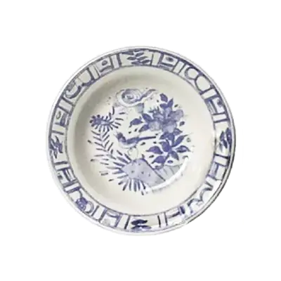 Gien France Gien Oiseau Bleu Rim Soup Plate