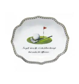Mottahedeh Mottahedeh "Golf As in Life…Followthrough Matters" Ring Tray