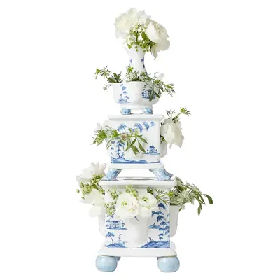 Juliska Juliska Country Estate Serveware & Vases Delft Blue Tulipiere Tower