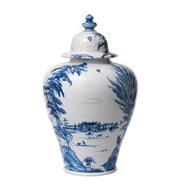 Juliska Juliska Country Estate Serveware & Vases Delft Blue 17-Inch Lidded Ginger Jar