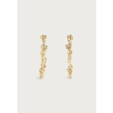 Anabel Aram Anabel Aram Orchid Jewelry Gold Hoop Earrings