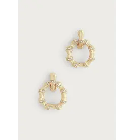 Anabel Aram Anabel Aram Bamboo Double Hoop Earrings