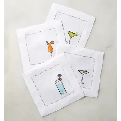 Sferra SFERRA Bevande Cocktail Napkins (Set of 4)