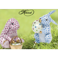 Herend Herend Porcelain Easter Bunny Figurines