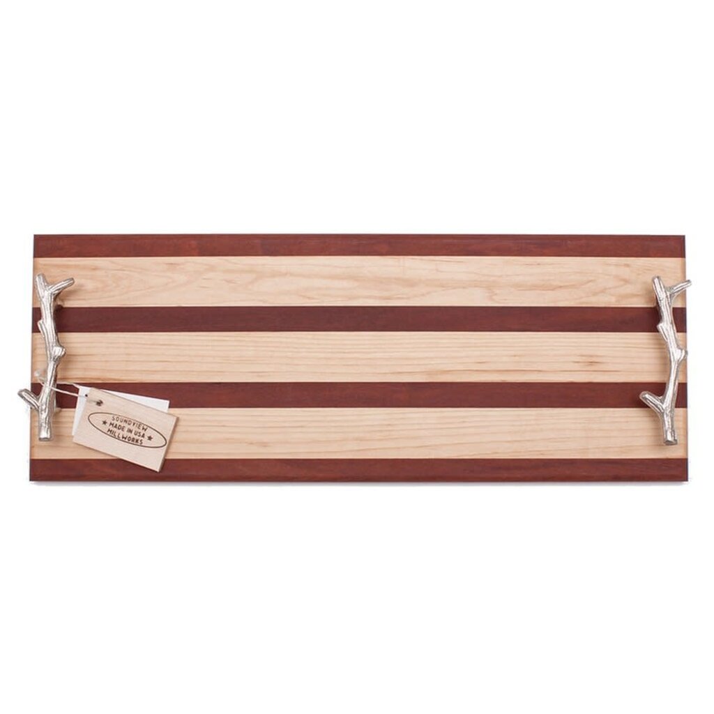 Soundview Millworks Soundview Millworks Double Handle Branch Handle Serving Board
