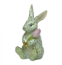 Herend Herend Figurine Blossom Bunny, Key Lime