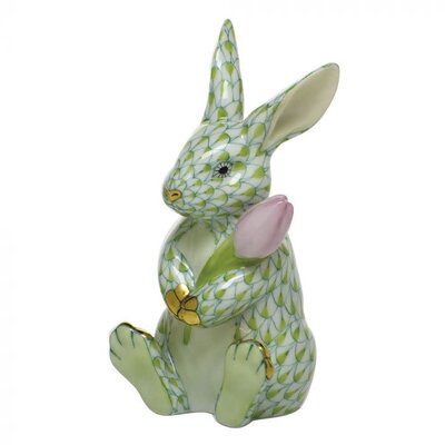 Herend Herend Figurine Blossom Bunny, Key Lime