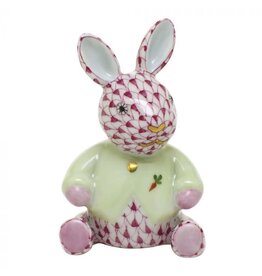 Herend Herend Raspberry Sweater Bunny Figurine