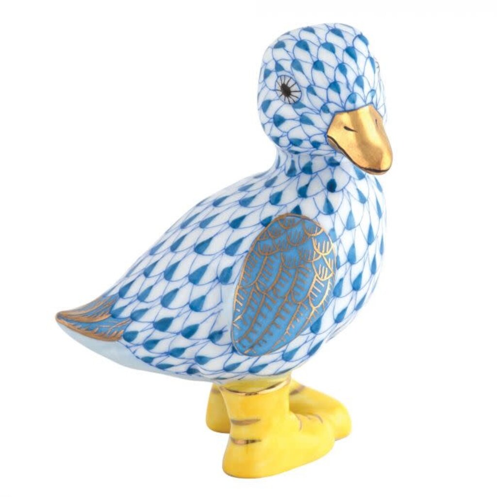 Herend Herend Blue Duckling in Boots Figurine