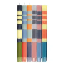 British Colour Standard British Colour Standard Striped Mixed Pack of All 3-Striped Candles (Set of 6)