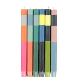 British Colour Standard British Colour Standard Striped Tapers (Set of 6) Color Block (Abstract)
