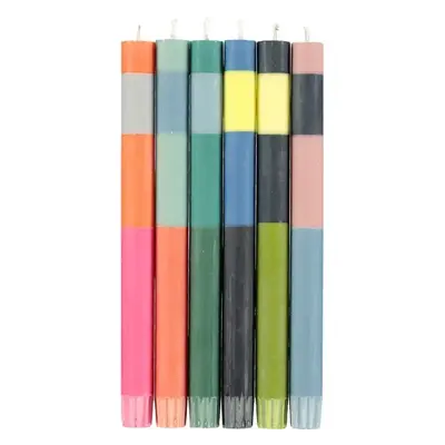 British Colour Standard British Colour Standard Striped Tapers (Set of 6) Color Block (Abstract)