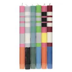 British Colour Standard British Colour Standard Striped Tapers (Set of 6) Mix 2 (Multicolor)