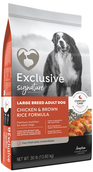 Exclusive Chicken & Rice Large Breed Adult 30#