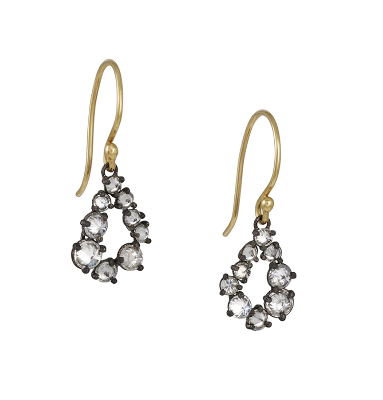 TAP Tear Shaped Diamond Drop Earrings