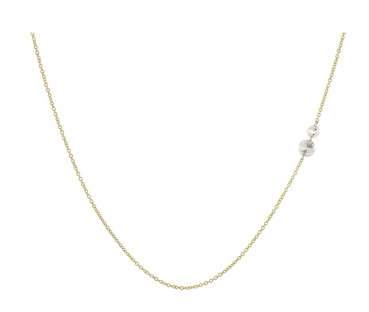 TAP Double Round Free Set Diamond Necklace
