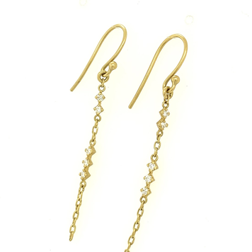 Kothari Diamond Single Chain Earrings