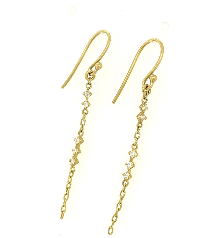 Kothari Diamond Single Chain Earrings