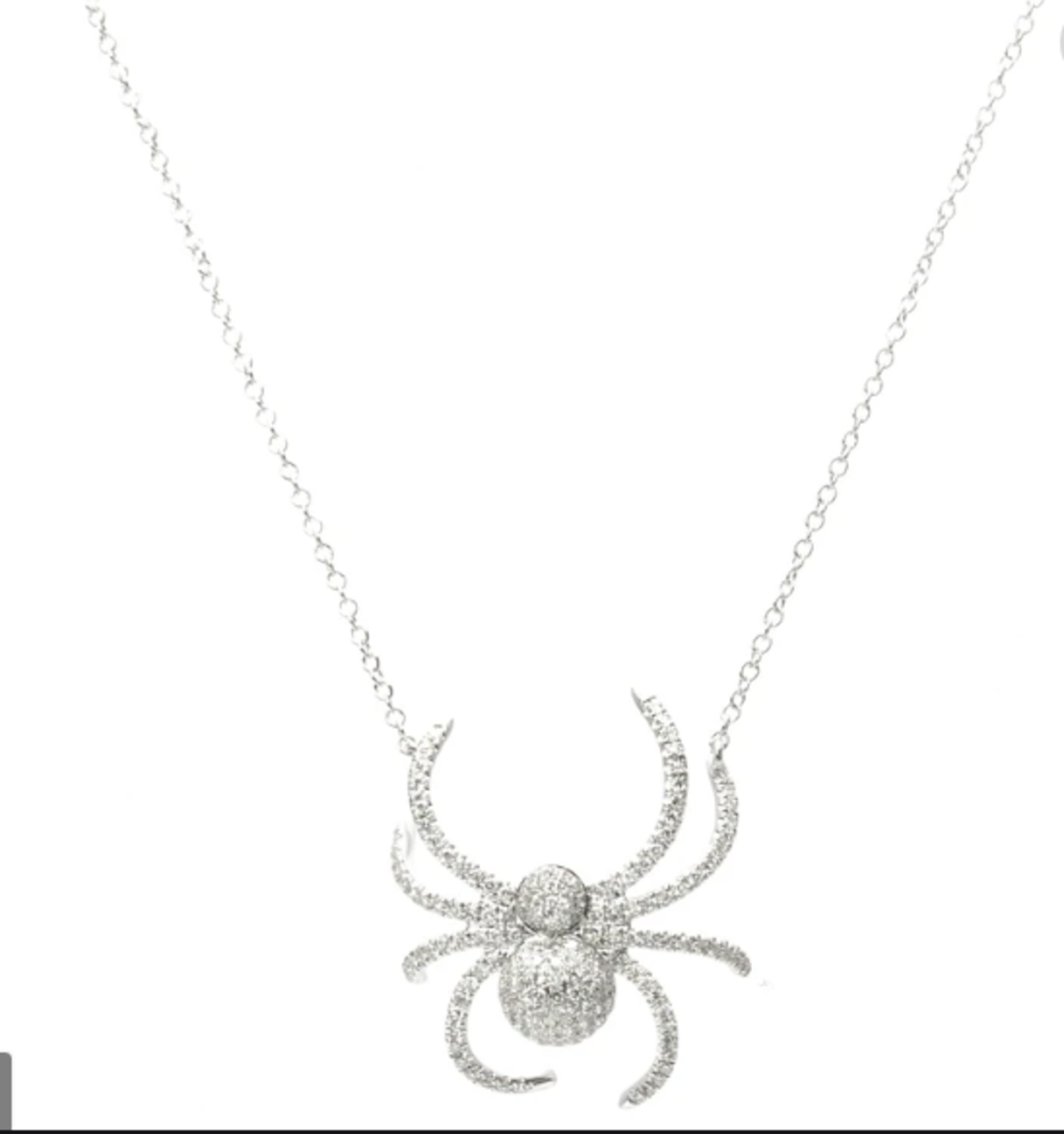 diamond spider pendant