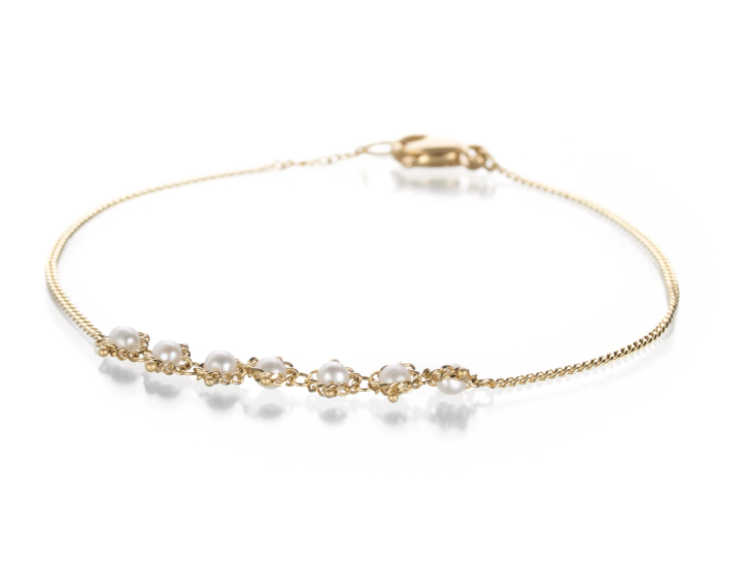 Amali Pearl Textile Station Bracelet