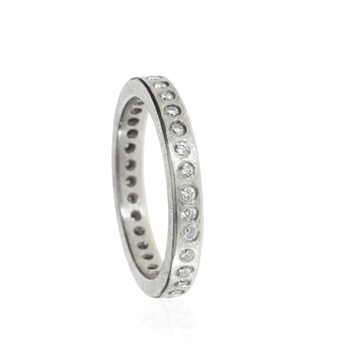 Todd Reed 391 Palladium and White Diamond Eternity Band