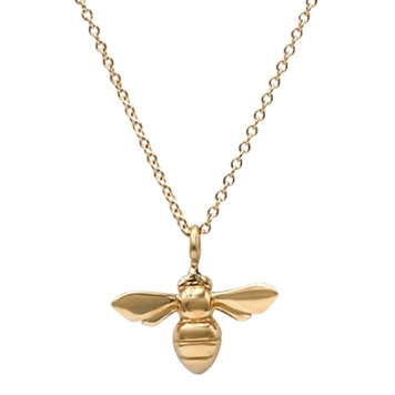 CFJ Bees Tiny Bee Pendant  Gold