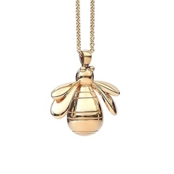 CFJ Bees Small Gold Bumblebee Pendant Necklace