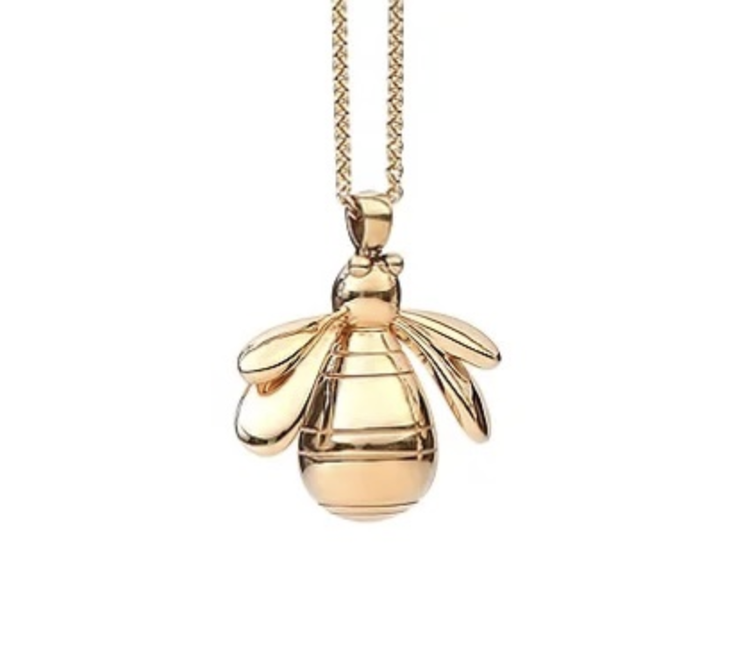 CFJ Bees Small Gold Bumblebee Pendant Necklace