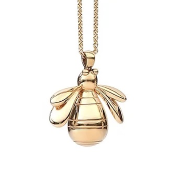 CFJ Bees Large Gold Bumblebee Pendant Necklace