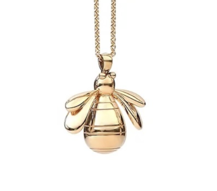 CFJ Bees Large Gold Bumblebee Pendant Necklace