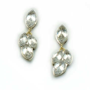 TAP Platinum and Gold Marquise Diamond Earrings