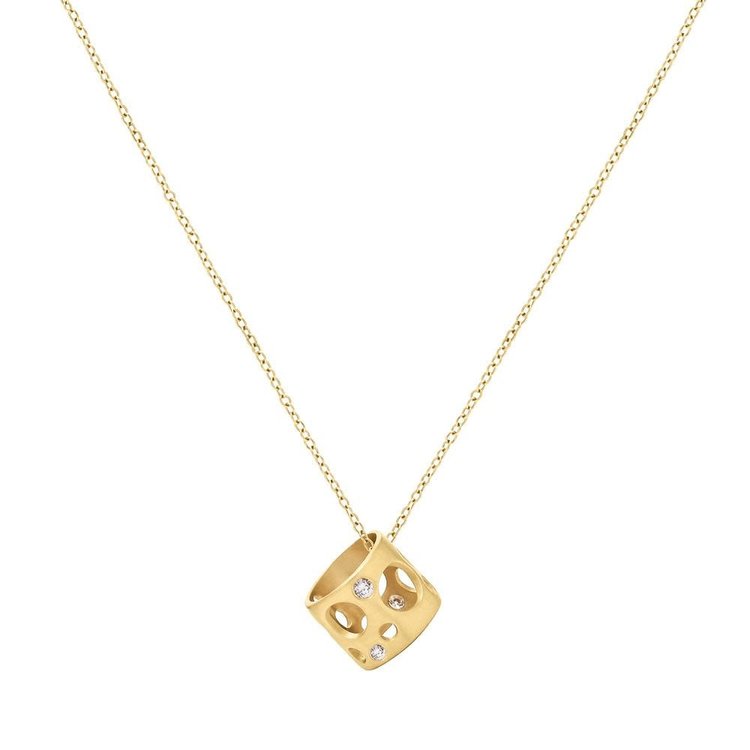 Dana Bronfman Small Yellow Gold Holly Pendant