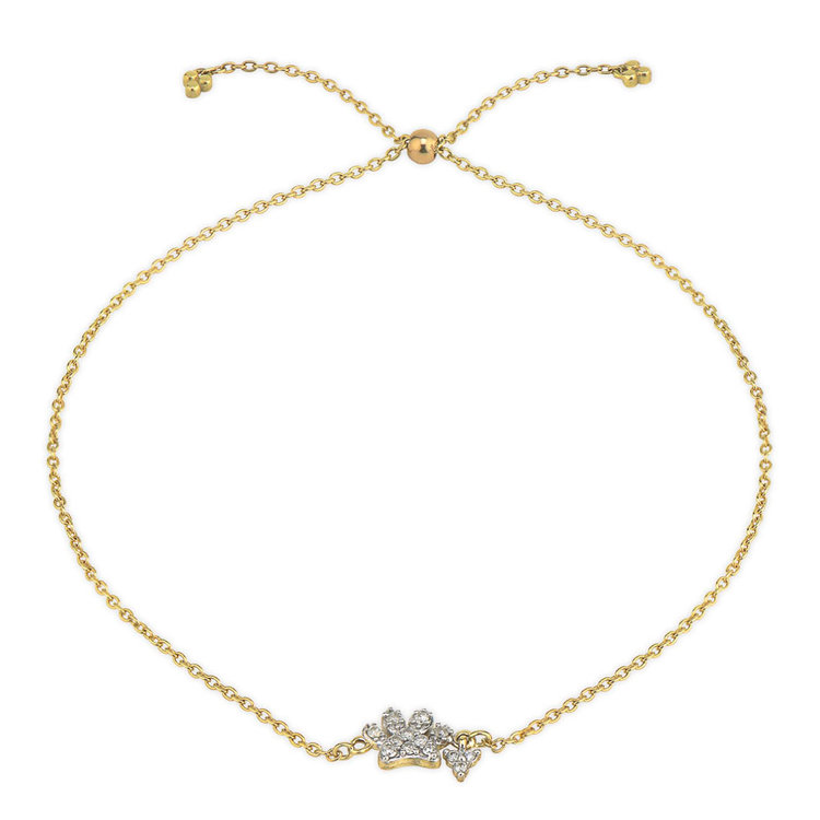 Jude Frances Petites Pave Paw Bracelet