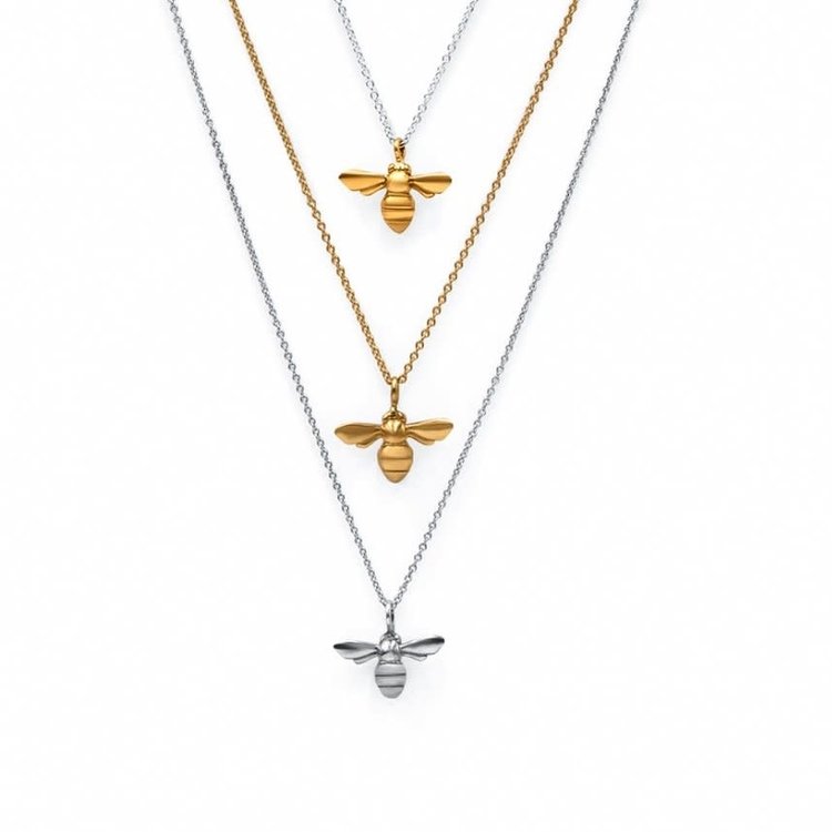 CFJ Bees Tiny Bee Pendant  Gold