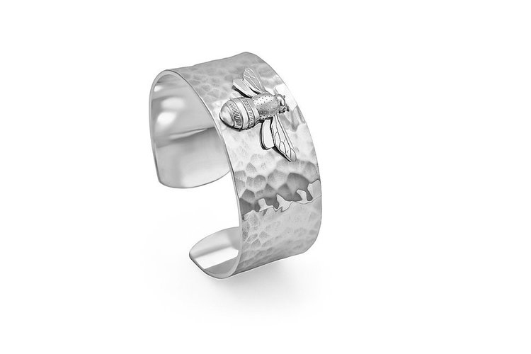 CFJ Bees Sterling Silver Bombus Cuff