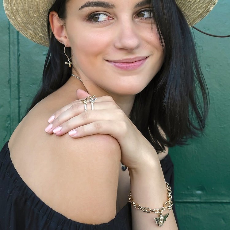 CFJ Bees Large Bombus Charm Bracelet