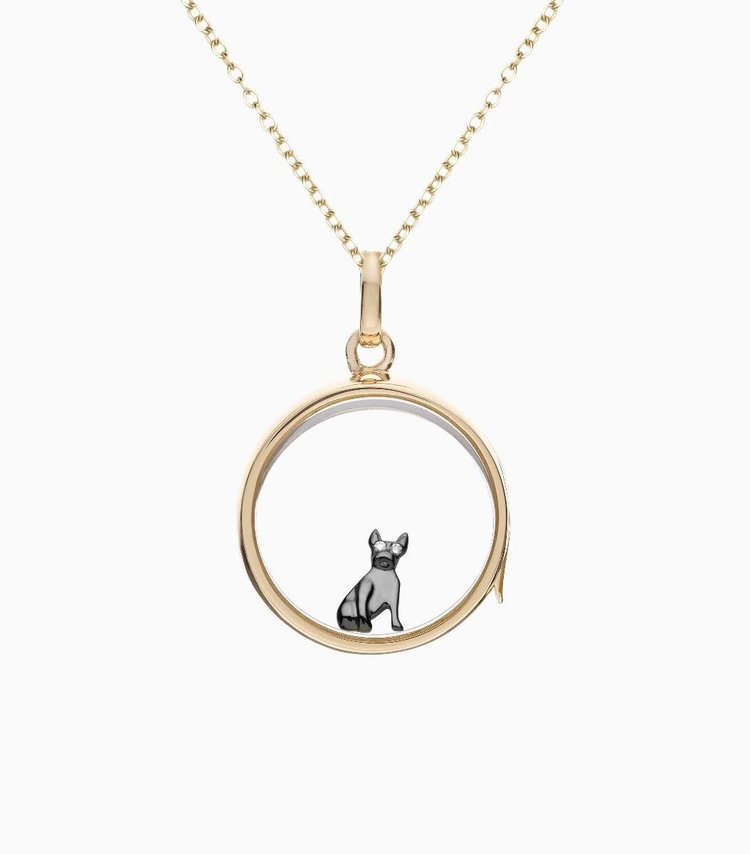 Loquet 18k Diamond French Bulldog Charm