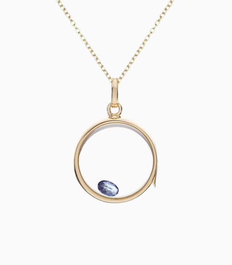 Loquet Tanzanite Gemstone Charm