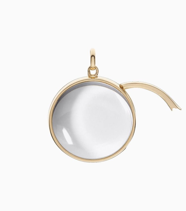 Loquet 14k Yellow Gold Large Round Locket