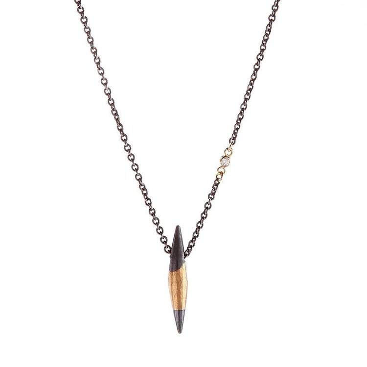 CFJ Fusion Small Quill Diamond Pendant Necklace